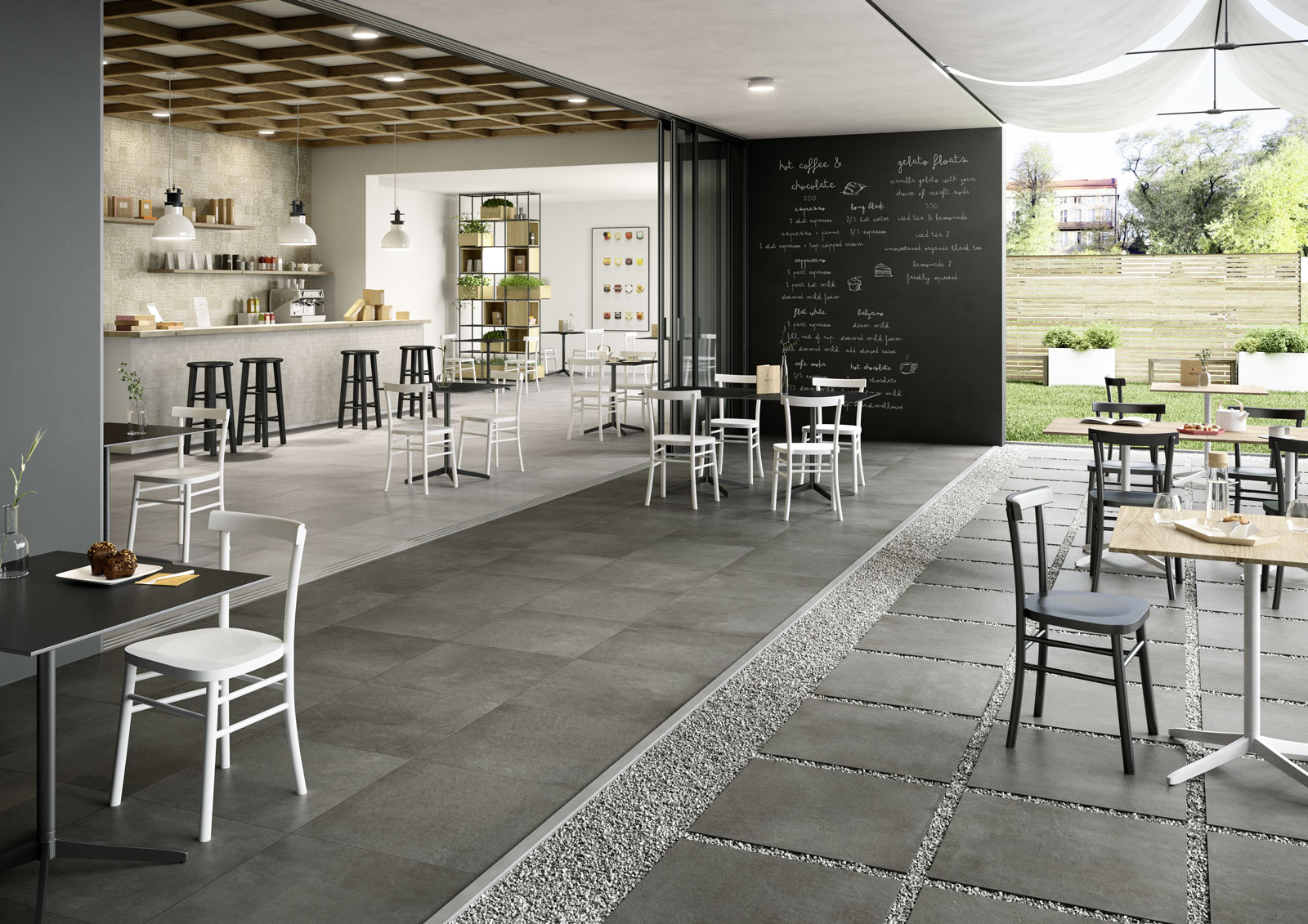 Exteriérová terasa s cementovým vzhľadom v odtieni grey, formát 60×60 (8)