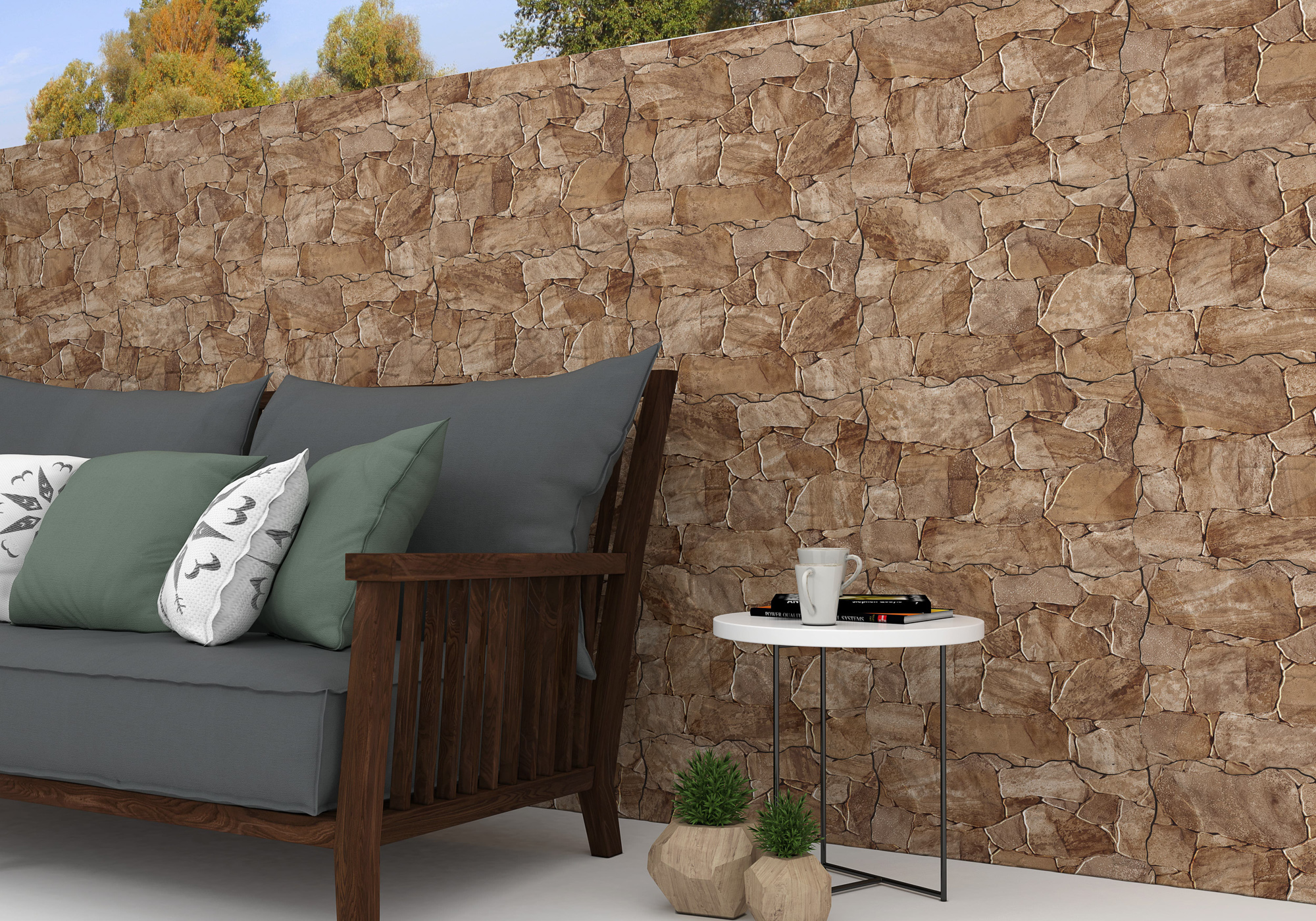 Kúpeľňa s neutrálnymi odtieňmi kolekcie Ecoceramic Bancal a jemným mixom farieb (3)