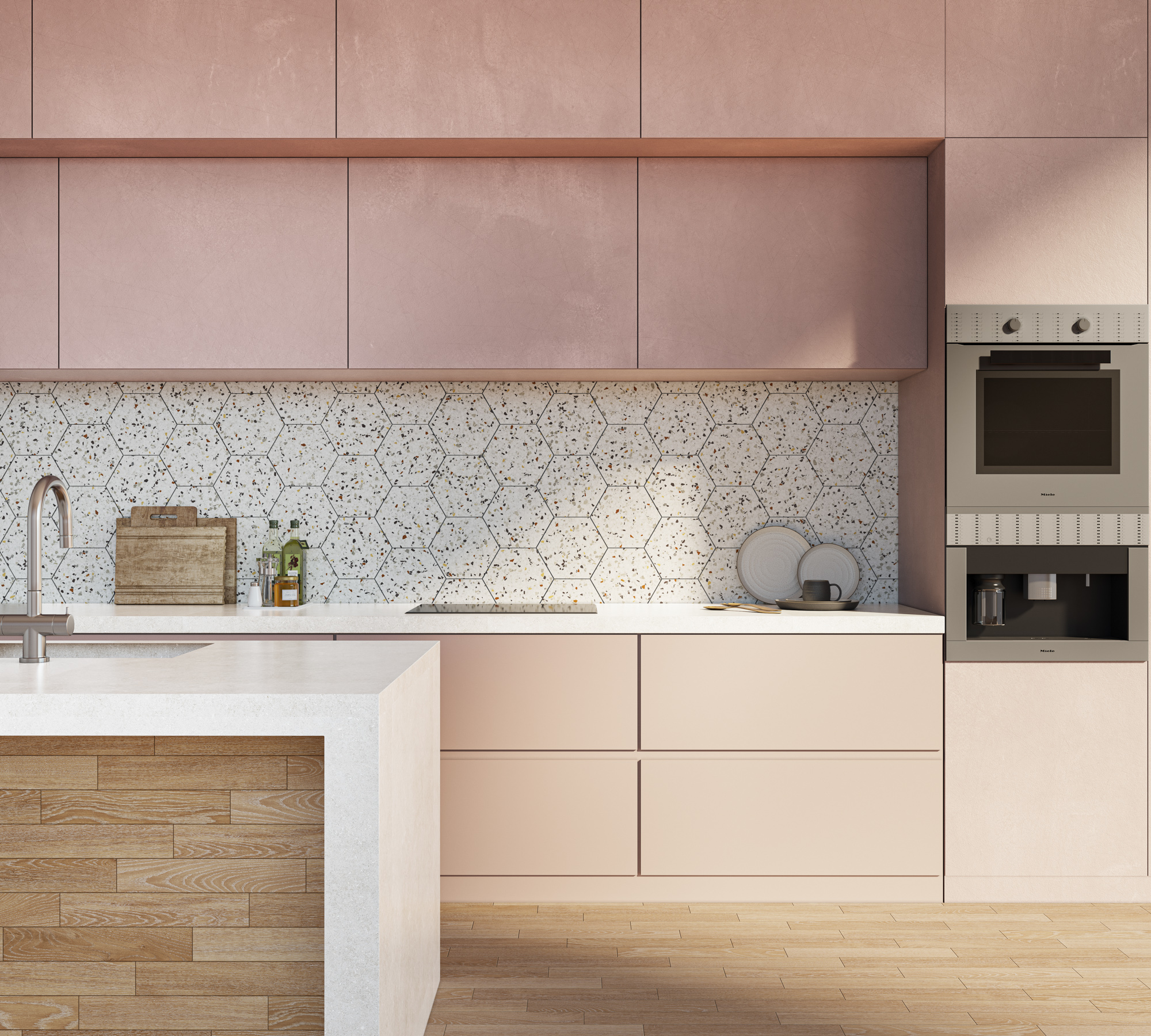 Kúpeľňa s porcelánovými dlaždicami Tempo v tmavom odtieni a minimalistickým vybavením (4)