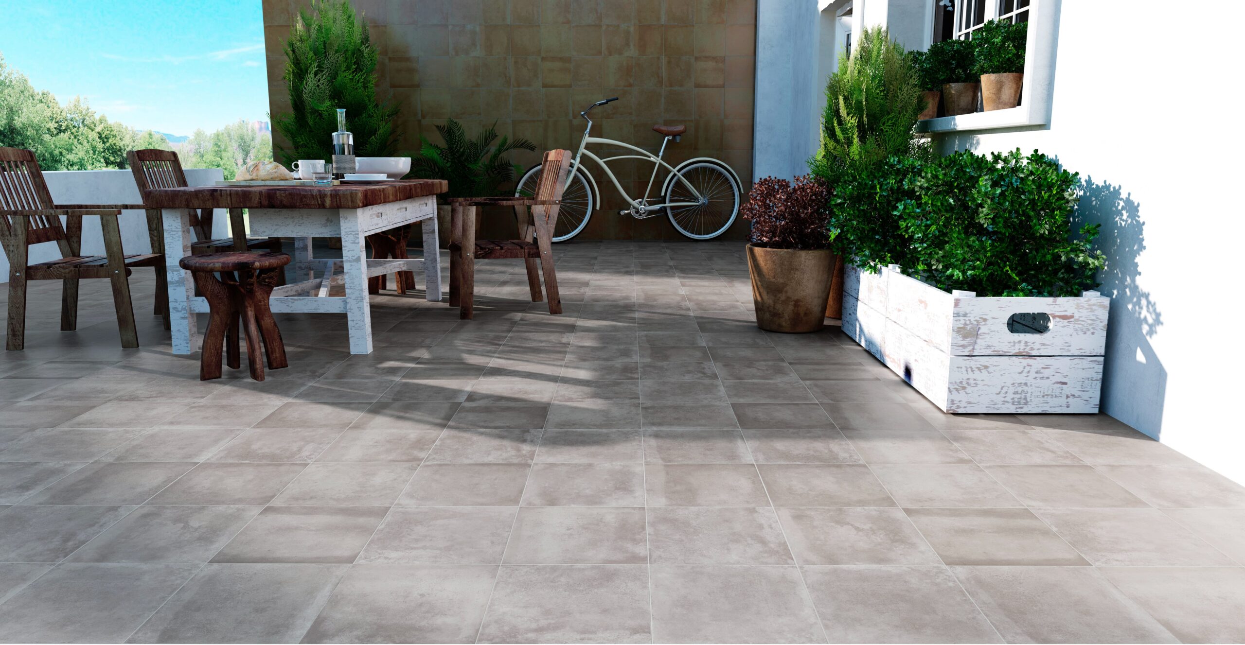 Neutrálna kúpeľňa s dlažbou Durango Gris od Ecoceramic