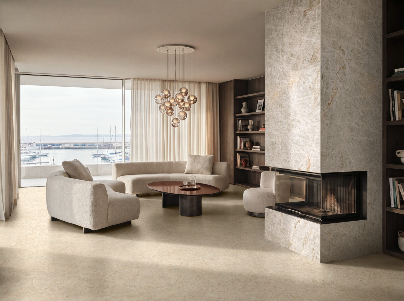 Kúpeľňa s veľkoformátovým mramorovým obkladom Marazzi Grande Marble Look (2)