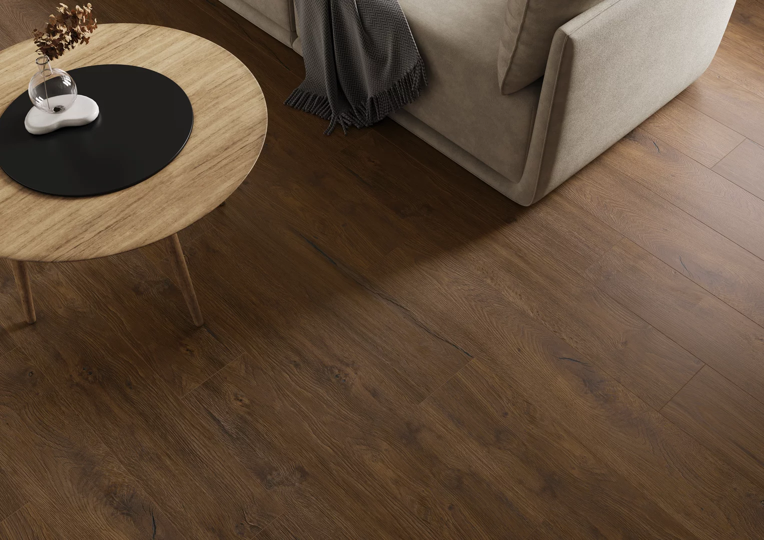 Kúpeľňa s drevodekorovou dlažbou Spacewood v matnom prevedení (6)