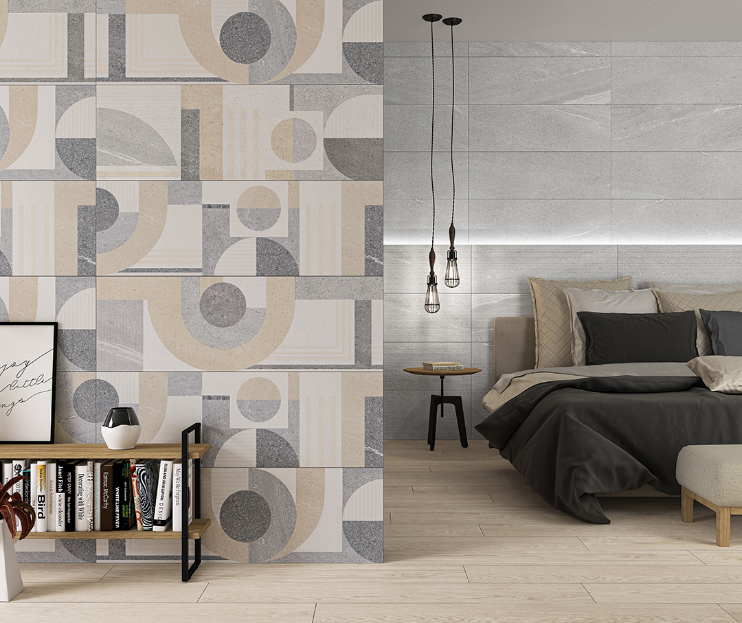 Neutrálna kúpeľňa s kamenným vzhľadom dlaždíc Lington od Ecoceramic (10)