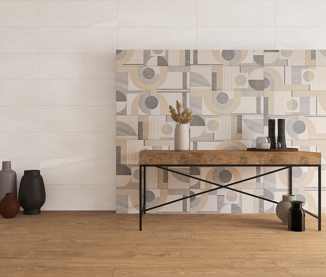 Neutrálna kúpeľňa s kamenným vzhľadom dlaždíc Lington od Ecoceramic (5)