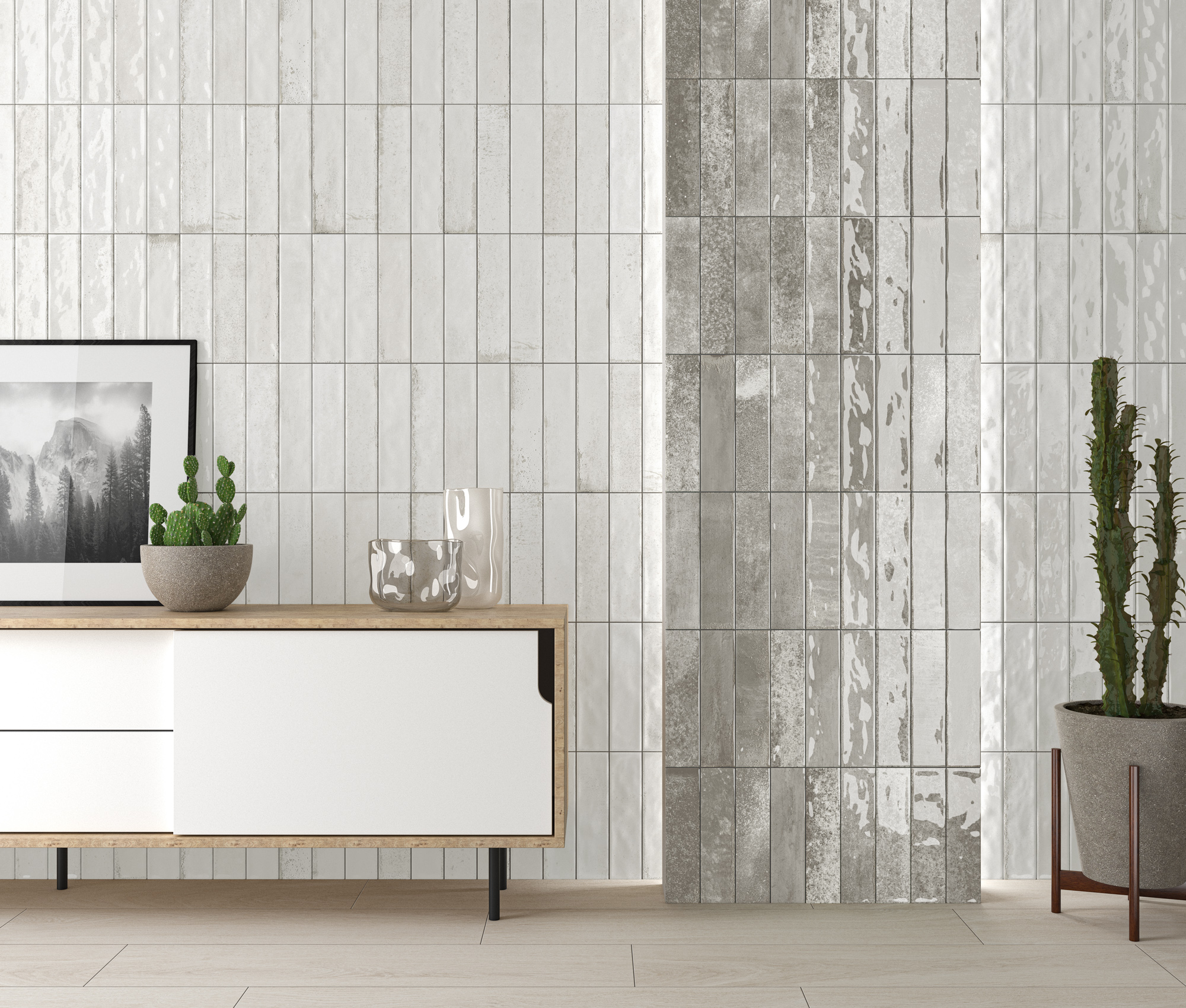 Kúpeľňa s neutrálnymi porcelánovými obkladmi kolekcie Asly od Ecoceramic (5)