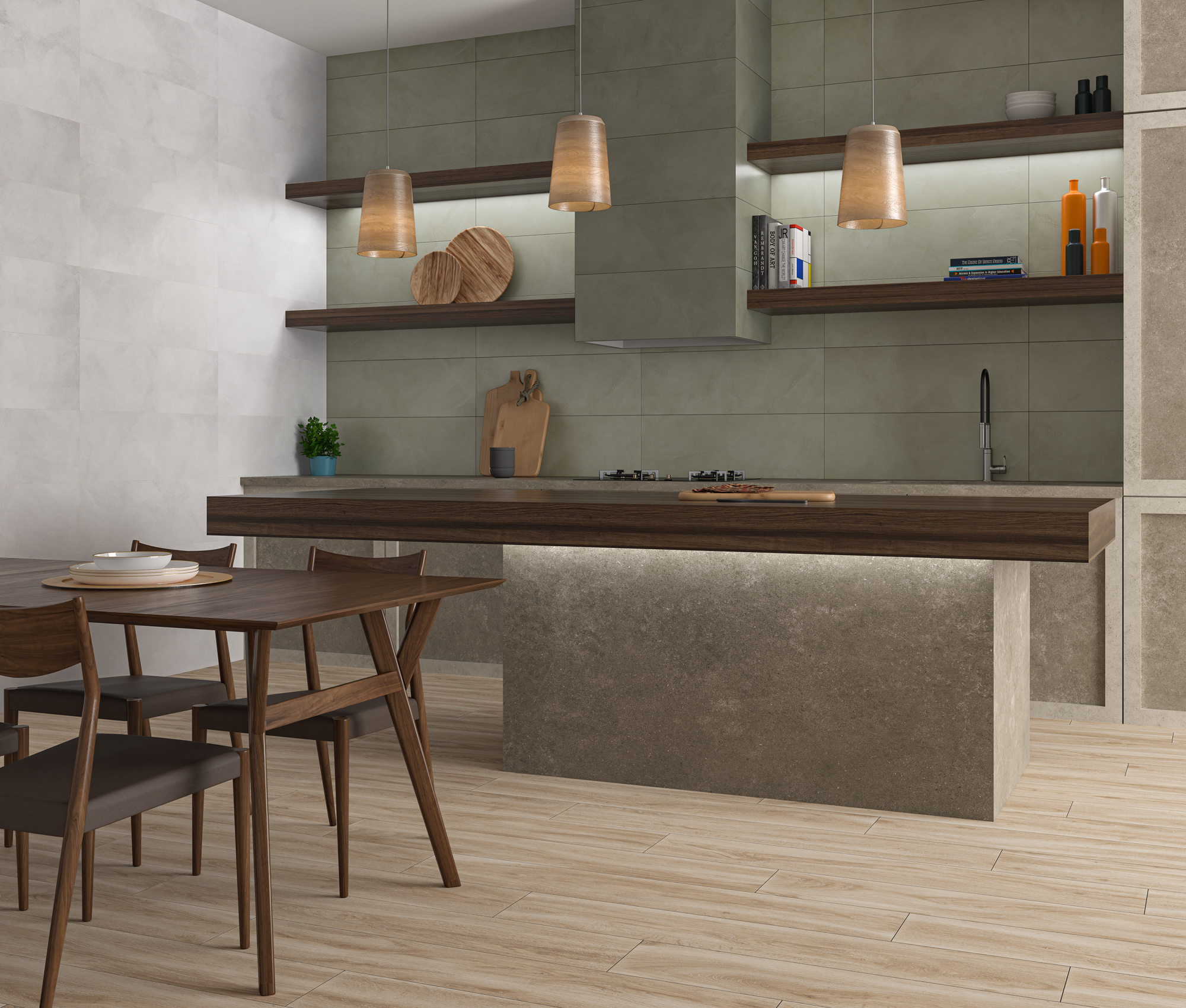 Kúpeľňa s neutrálno-teplými dlaždicami Cromatica od Ecoceramic (3)