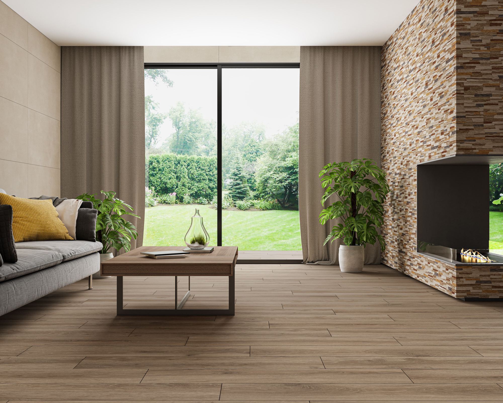 Kúpeľňa s neutrálnymi porcelánovými obkladačmi Borneo v odtieňoch ivory a gris