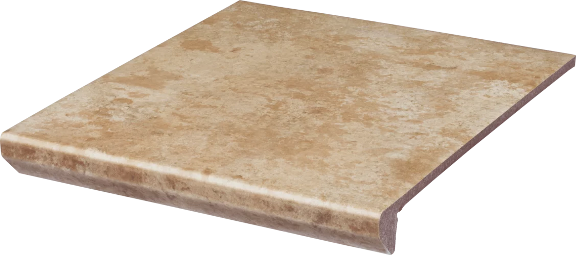 Kúpeľňa s teplými klinkierovými dlaždicami v odtieňoch beige, ochra a brown (5)