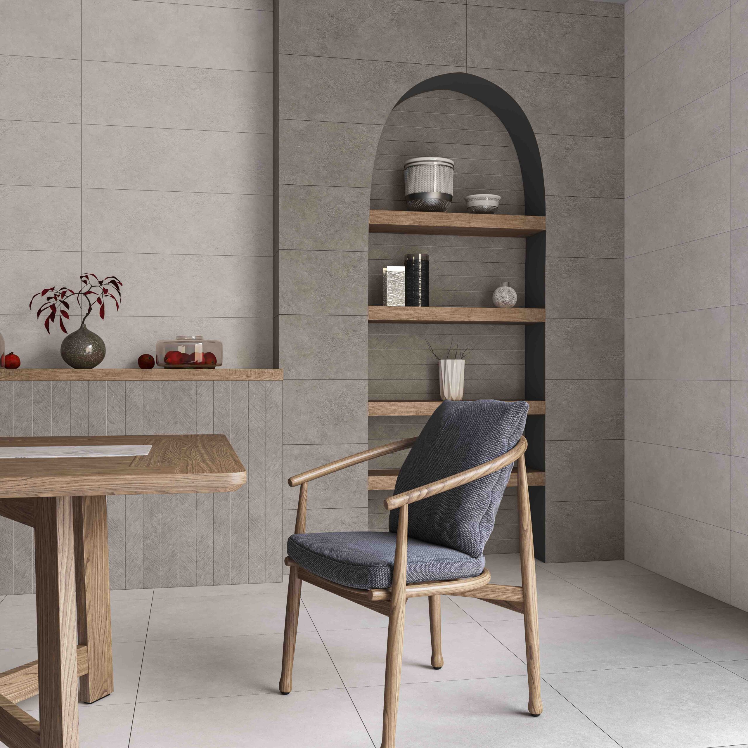 Neutrálna kúpeľňa s dlažbou Celler v odtieňoch Blanco, Marfil a Gris (2)