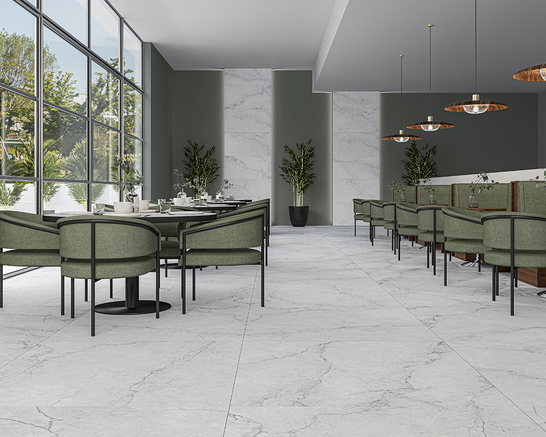 Elegantná kúpeľňa s lesklými a matnými porcelánovými obkladmi Ecoceramic Precious (8)