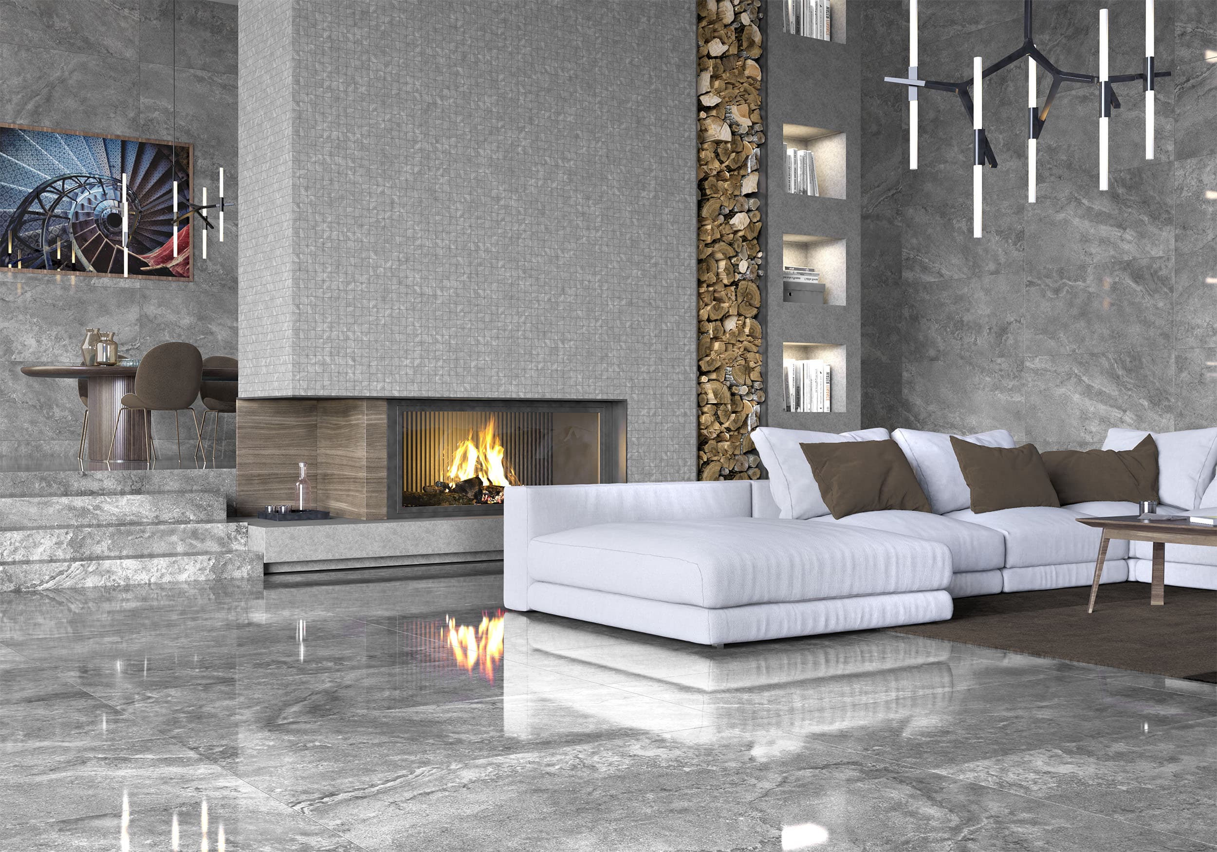 Kúpeľňa s neutrálnymi porcelánovými dlaždicami Capadocia v odtieňoch white, sand a tan (4)
