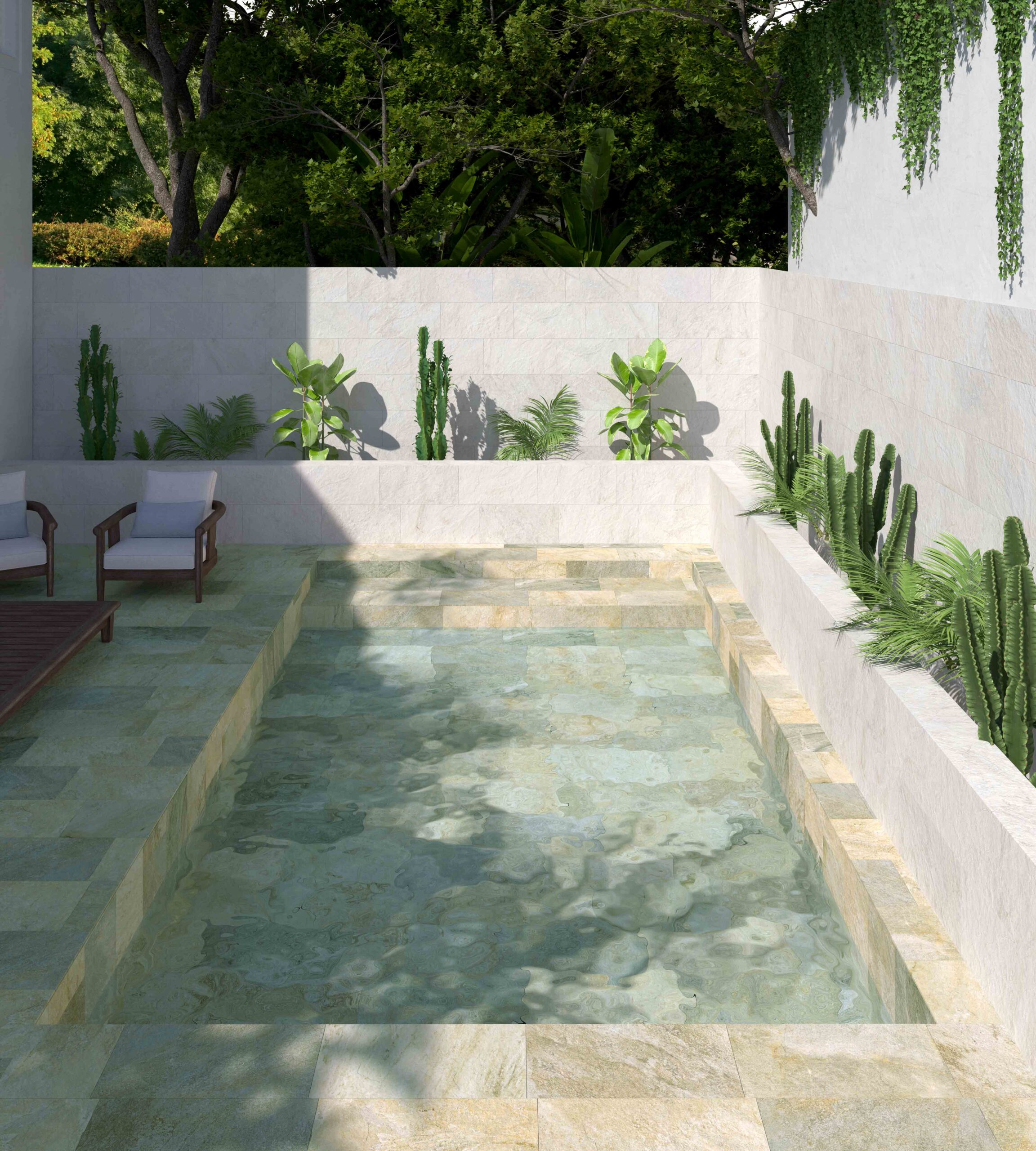 Kúpeľňa s dlažbou a obkladom kolekcie Palmspring od Ecoceramic (6)