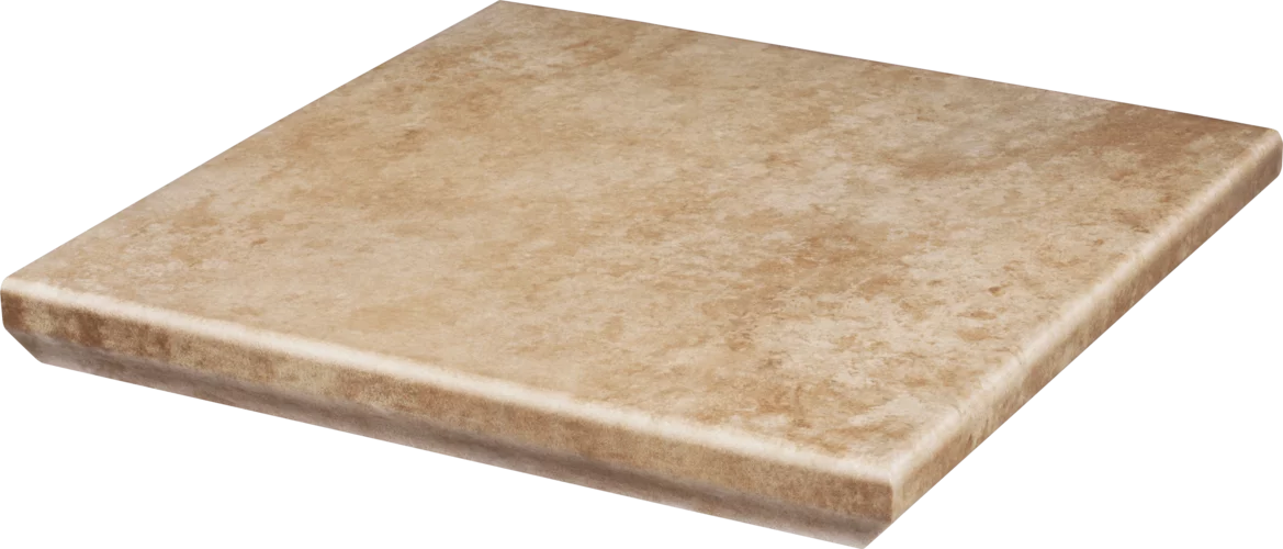Kúpeľňa s teplými klinkierovými dlaždicami v odtieňoch beige, ochra a brown (4)