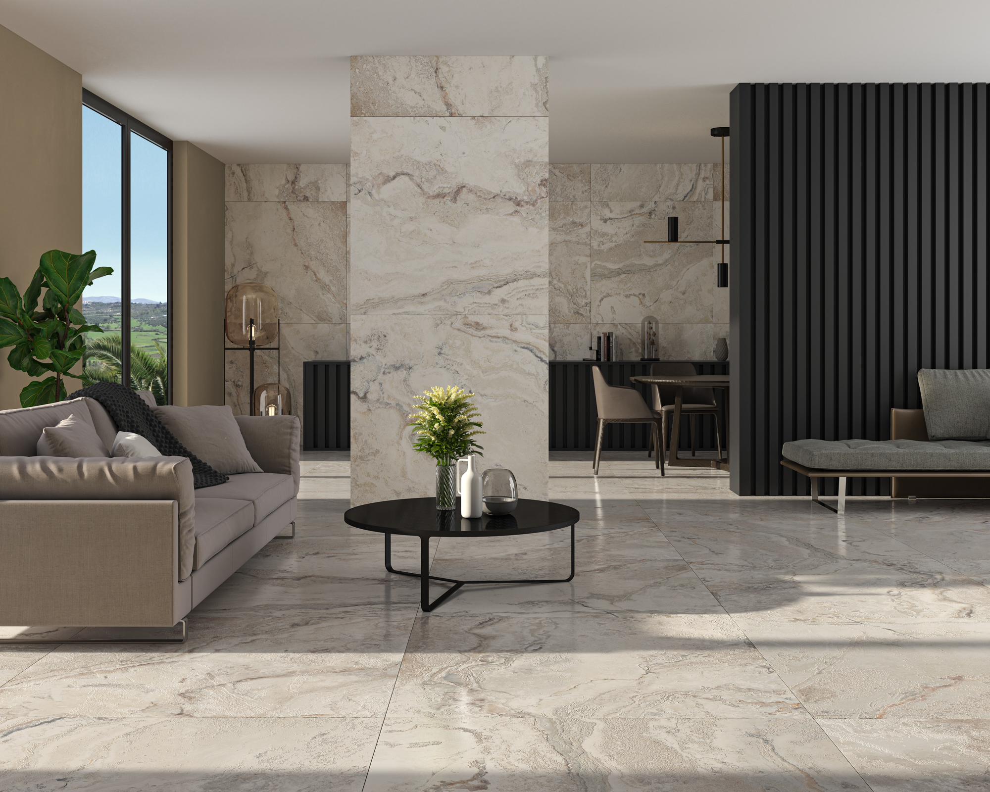 Svetlá kúpeľňa s materiálmi z kolekcie Candy od Ecoceramic (2)
