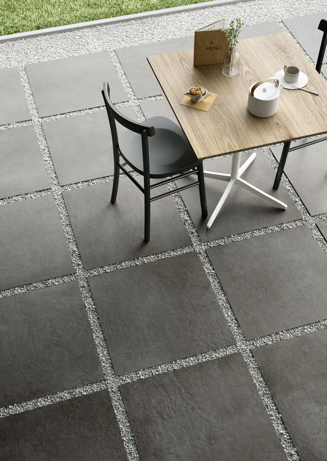 Exteriérová terasa s cementovým vzhľadom v odtieni grey, formát 60×60 (7)