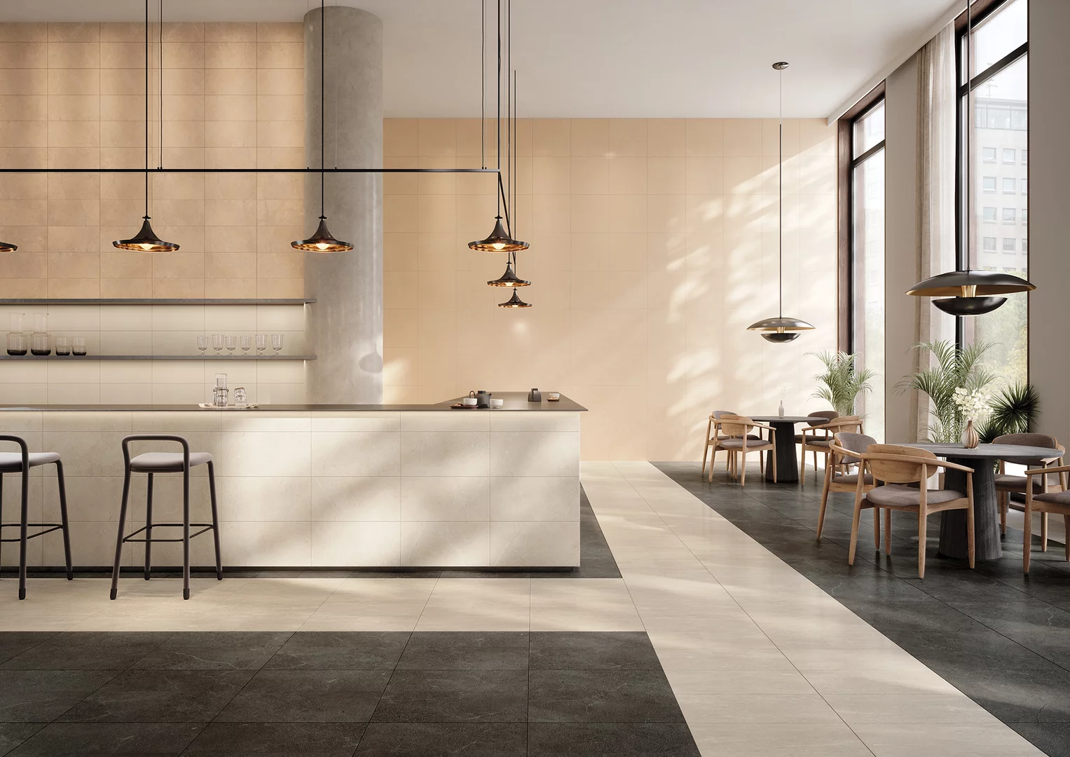 Minimalistická kúpeľňa s betónovým vzhľadom Archicross Concrete (2)