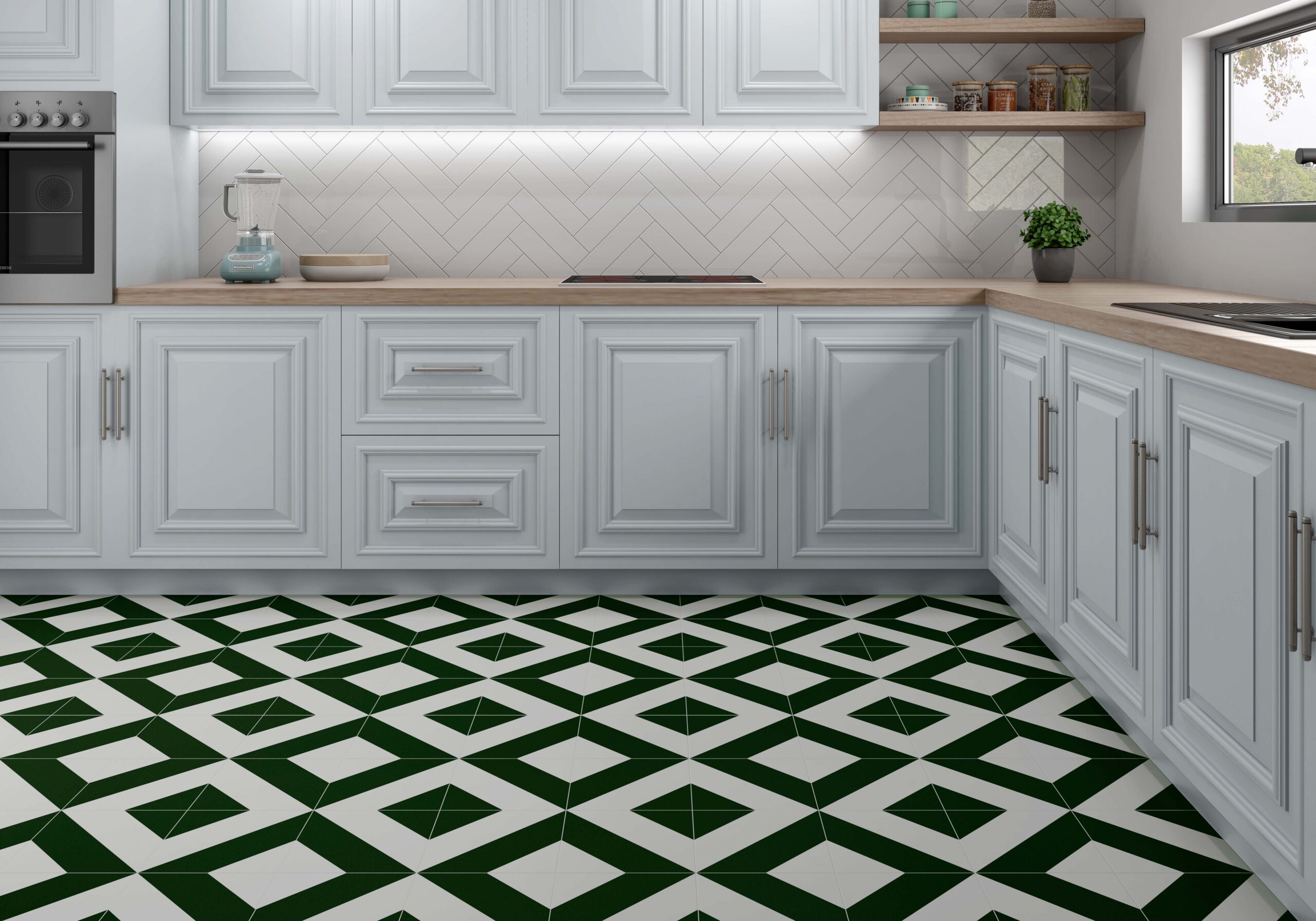 Kúpeľňa s pruhovaným obkladom Ecoceramic Zebra v kontrastných farbách (4)