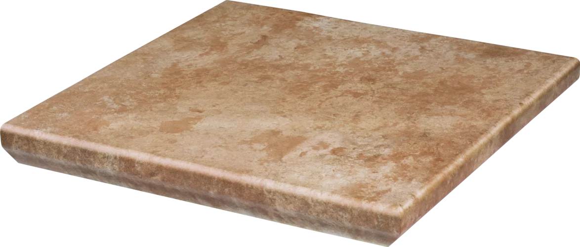 Kúpeľňa s teplými klinkierovými dlaždicami v odtieňoch beige, ochra a brown (8)