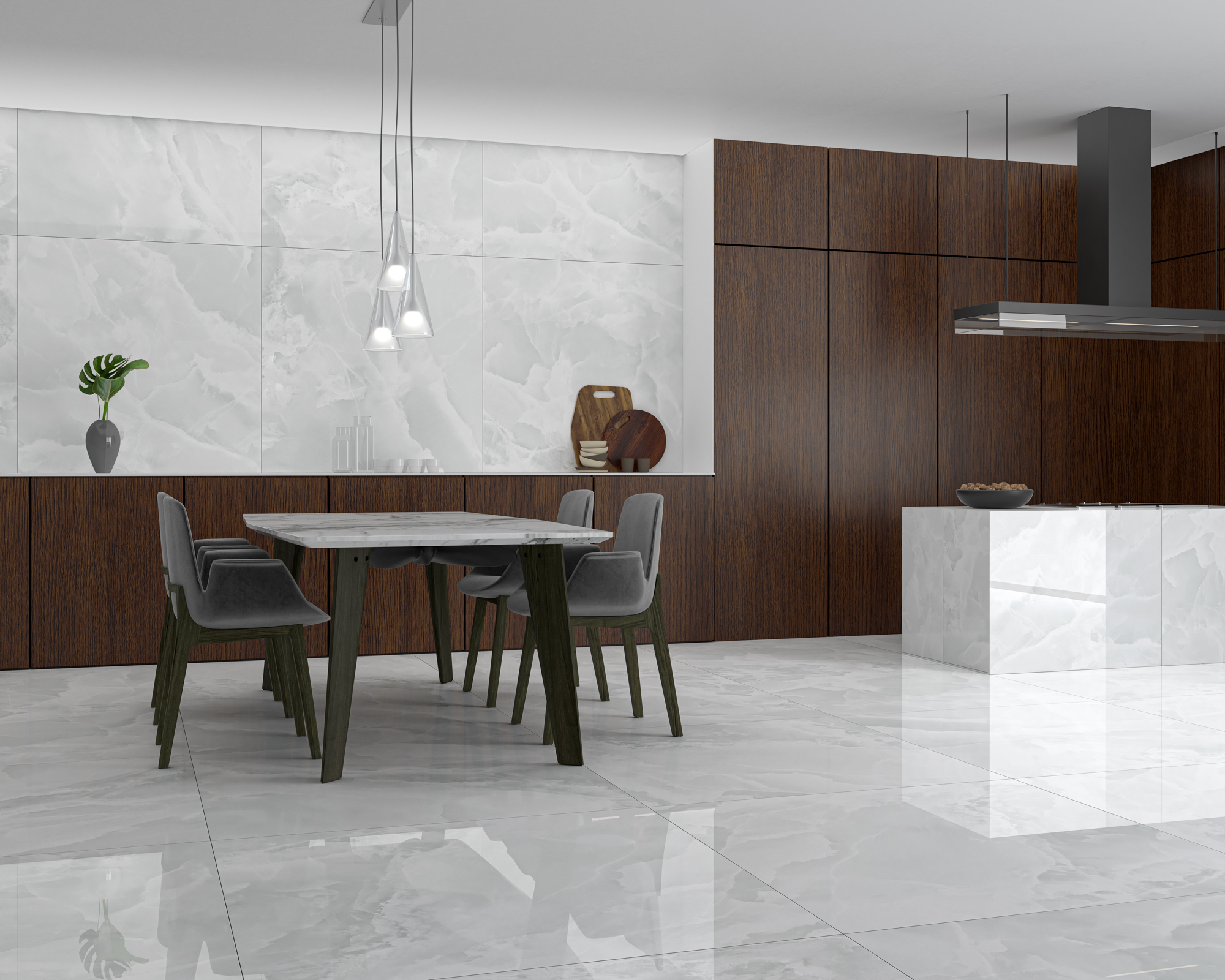 Kúpeľňa s lesklými porcelánovými obkladmi Iceland Ultra Gloss v svetlých a tmavých odtieňoch (4)