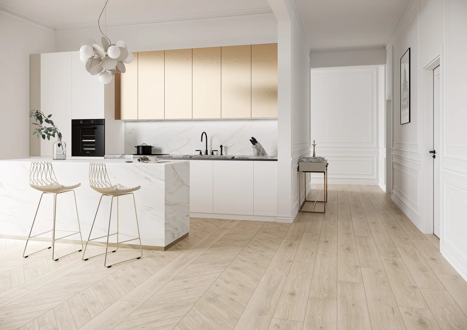 Kúpeľňa s teplými drevitými obkladmi kolekcie Heartwood (4)